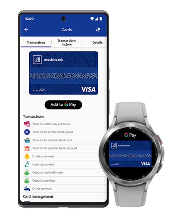 Ardshinbank payment cards now with Google Pay